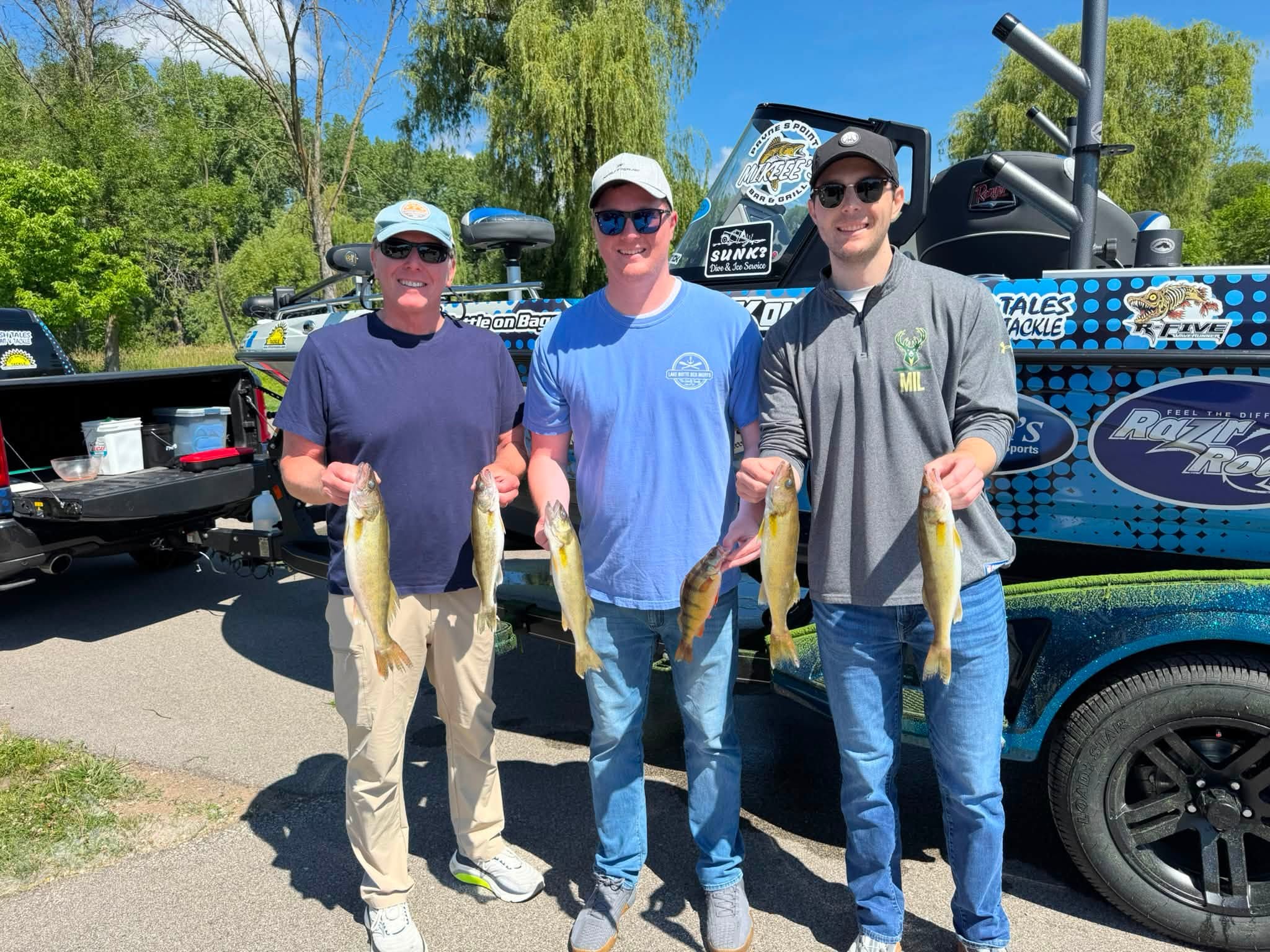 Lake Winnebago fishing charters with Burnsies Guide Service in Wisconsin